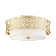 Calinda 4-Light Large Semi-Flush Mount in Soft Gold