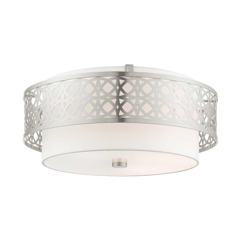 Calinda 4-Light Large Semi-Flush Mount in Brushed Nickel