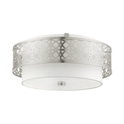 Calinda 4-Light Large Semi-Flush Mount in Brushed Nickel