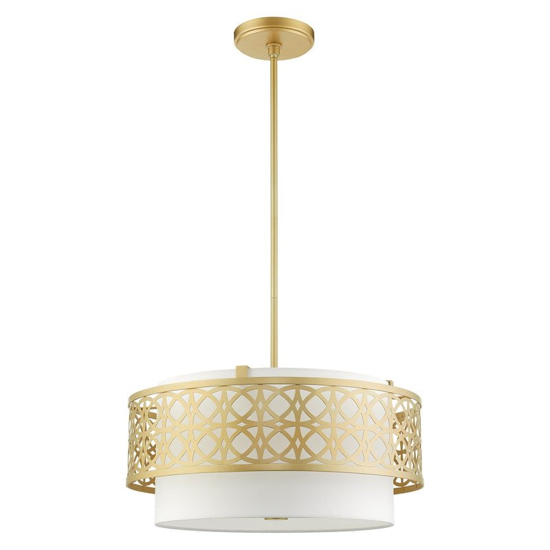 Calinda 4-Light Chandelier in Soft Gold