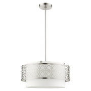Calinda 4-Light Chandelier in Brushed Nickel