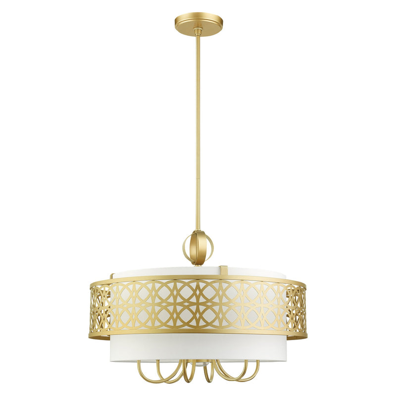 Calinda 7-Light Chandelier in Soft Gold