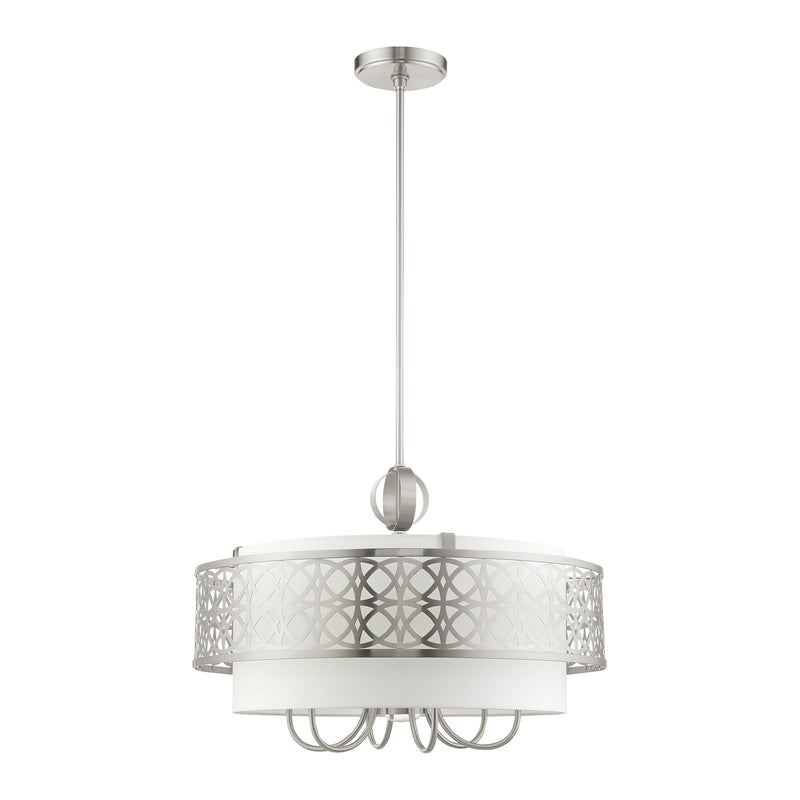 Calinda 7-Light Chandelier in Brushed Nickel