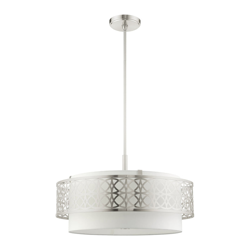 Calinda 5-Light Chandelier in Brushed Nickel