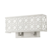 Calinda 2-Light ADA Wall Sconce in Brushed Nickel