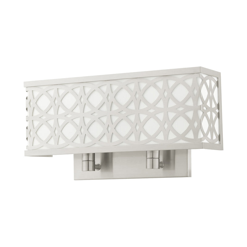 Calinda 2-Light ADA Wall Sconce in Brushed Nickel