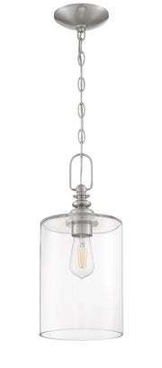 Dardyn 1 Light 7.5" Mini Pendant in Brushed Polished Nickel