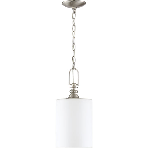 Dardyn 1 Light 7.5" Mini Pendant in Brushed Polished Nickel