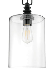 Dardyn 1 Light 7.5" Mini Pendant in Flat Black