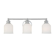 Melrose 3-Light Bath Vanity Light in Polished Chrome