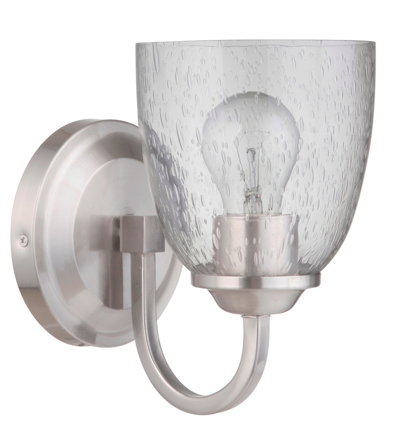 Serene 1 Light 7.88" Wall Sconce in Brushed Polished Nickel