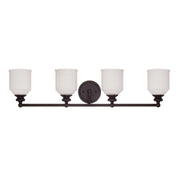 Melrose 4-Light Bath Vanity Light in English Bronze