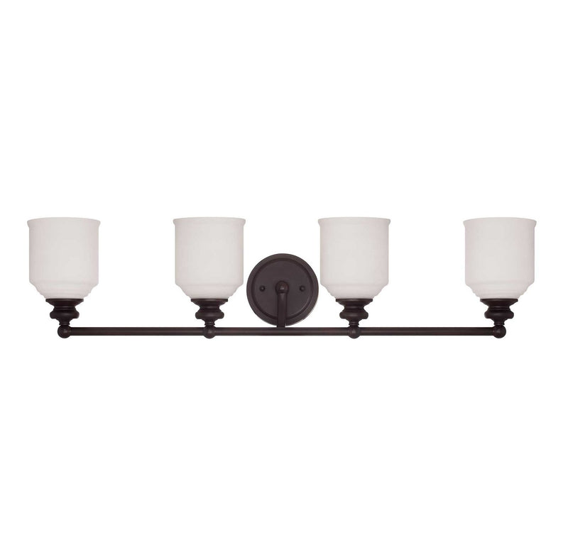 Melrose 4-Light Bath Vanity Light in English Bronze