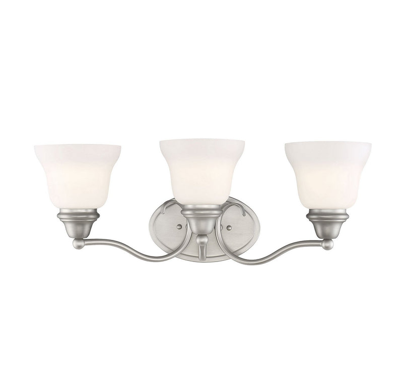 Yates 3-Light Bath Vanity Light in Pewter