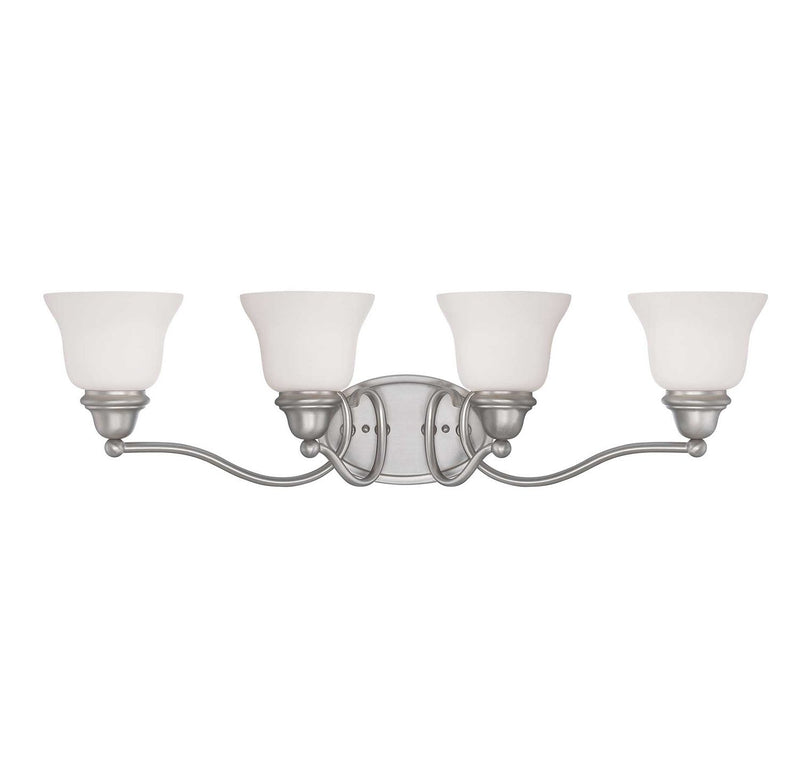 Yates 4-Light Bath Vanity Light in Pewter