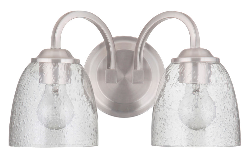 Serene 2 Light 14" Vanity in Brushed Polished Nickel