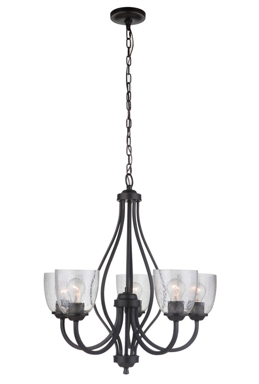 Serene 5 Light 25" Chandelier in Espresso