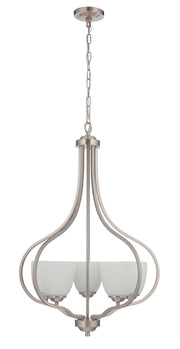 Serene 5 Light 25" Foyer in Brushed Polished Nickel