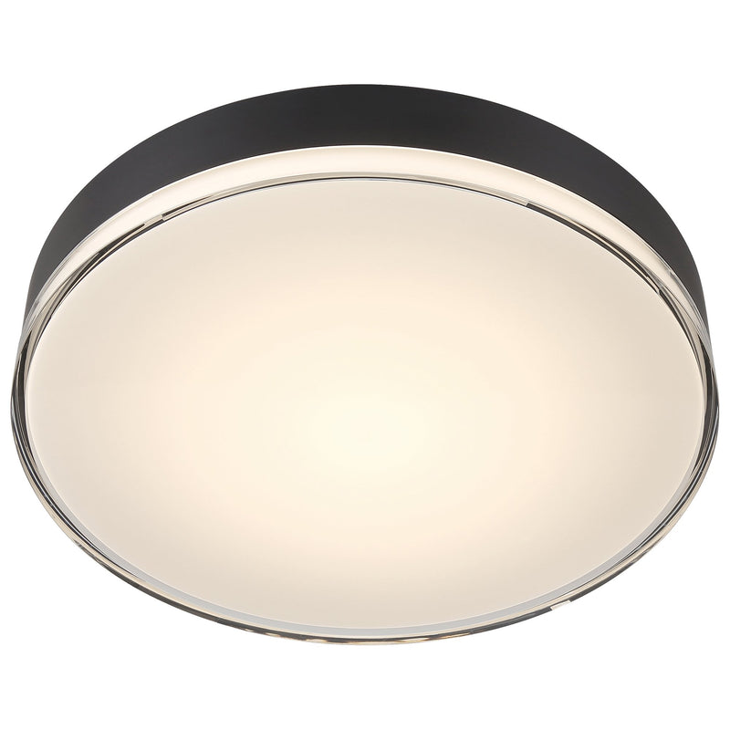Mona Small LED Flush Mount in Matte Black