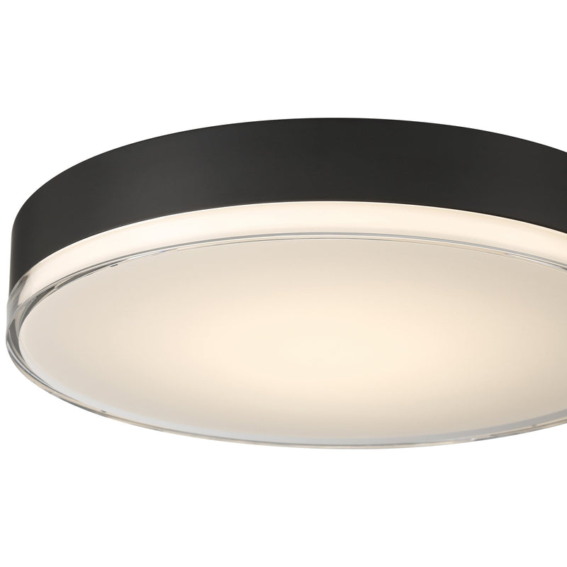 Mona Small LED Flush Mount in Matte Black