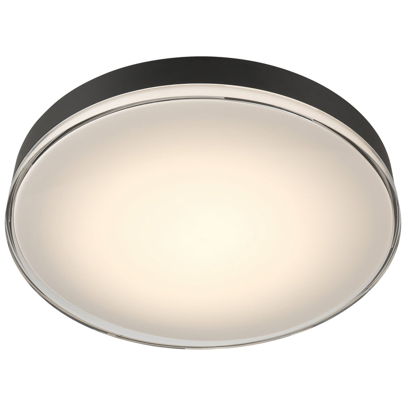 Mona Large LED Flush Mount in Matte Black
