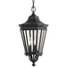 Cotswold Lane Three Light Outdoor Fixture in Black