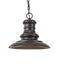 Redding Station One Light Outdoor Pendant in Restoration Bronze