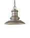 Redding Station One Light Outdoor Pendant in Tarnished Silver