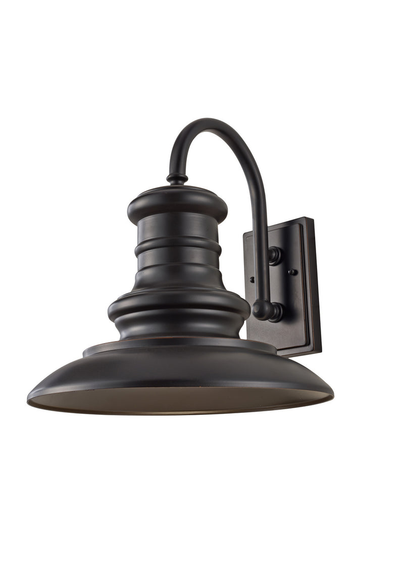 Redding Station One Light Outdoor Wall Lantern in Restoration Bronze