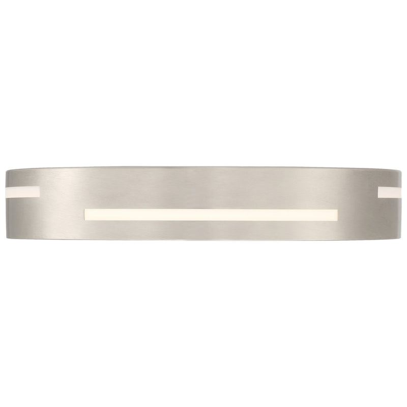 Harmony LED Flush Mount in Brushed Steel