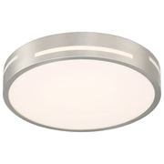 Harmony LED Flush Mount in Brushed Steel