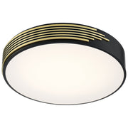 Maestro Medium LED Flush Mount in Black