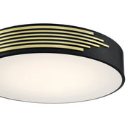 Maestro Medium LED Flush Mount in Black