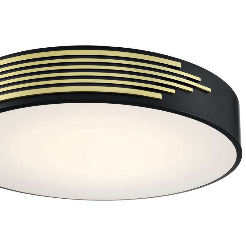 Maestro Medium LED Flush Mount in Black
