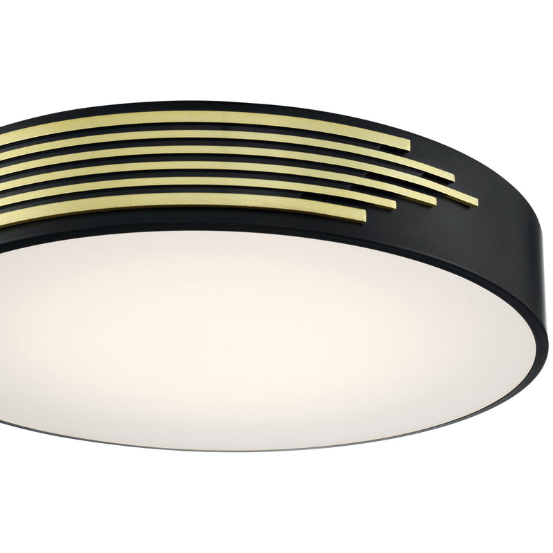Maestro Large LED Flush Mount in Black