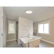 Como Medium LED Flush Mount in White