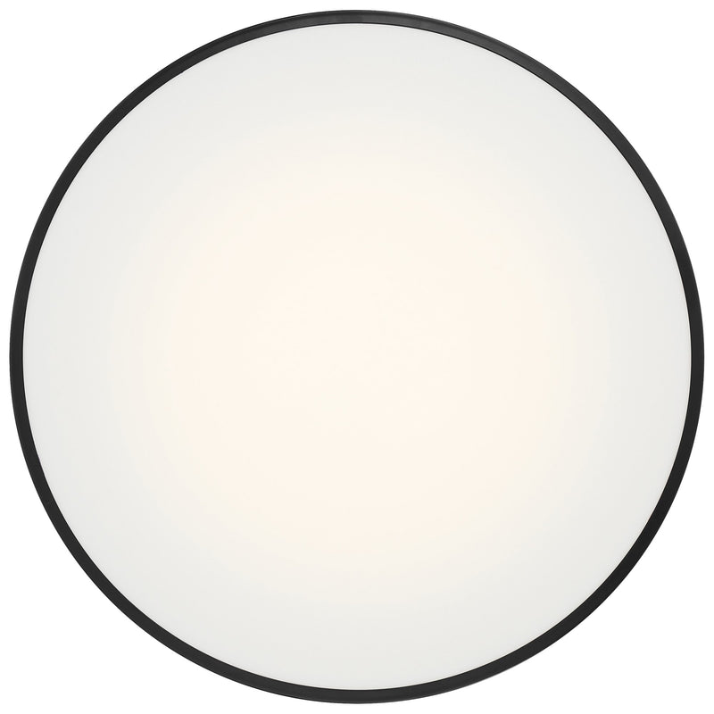 Como Medium LED Flush Mount in Black