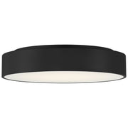 Como Medium LED Flush Mount in Black
