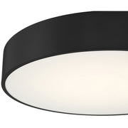 Como Large LED Flush Mount in Black