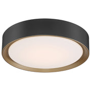 Malaga 15.75" Flush Mount in Matte Black