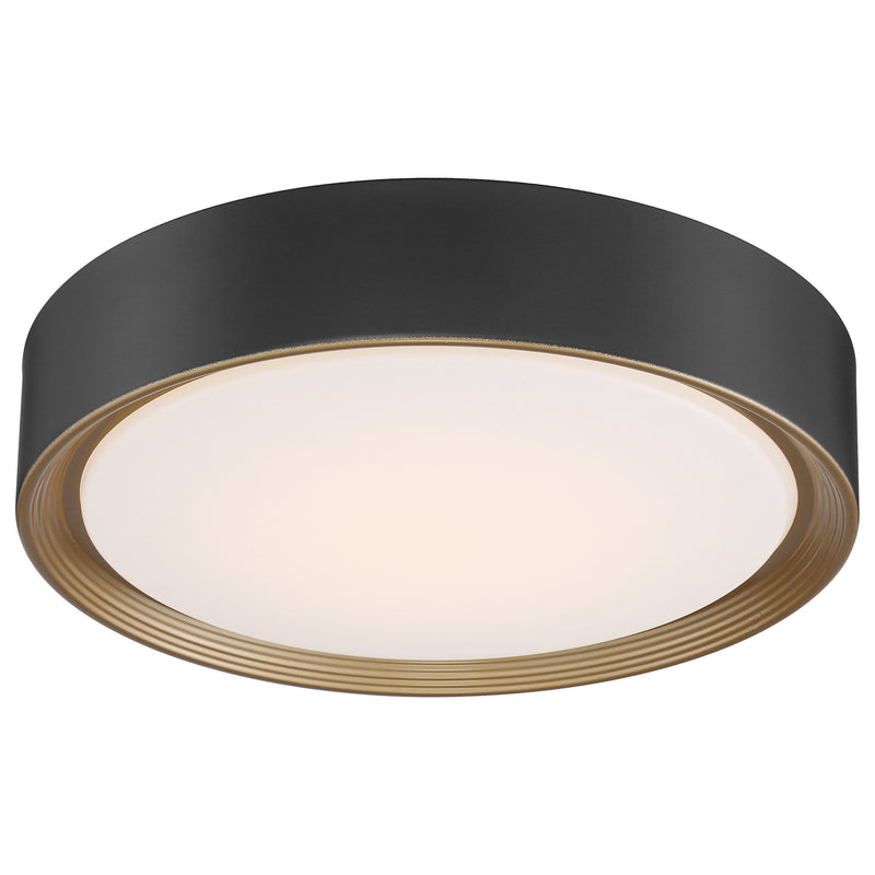 Malaga 15.75" Flush Mount in Matte Black