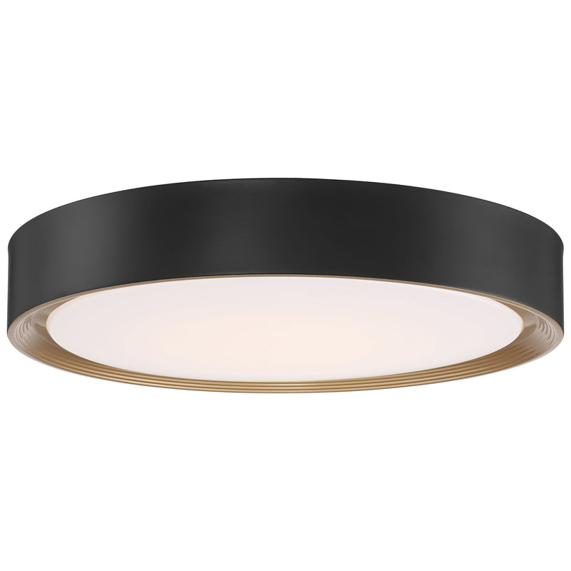 Malaga Color Selectable 19.75" Flush Mount in Matte Black