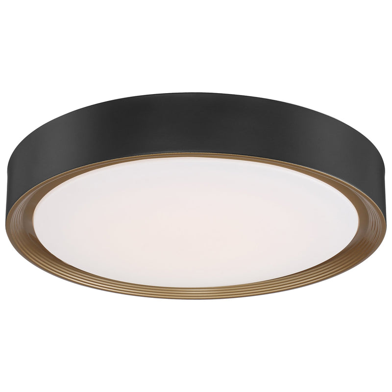Malaga Color Selectable 19.75" Flush Mount in Matte Black