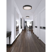 Malaga Color Selectable 19.75" Flush Mount in Matte Black