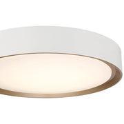 Malaga Color Selectable 23.75" LED Flush Mount in Matte White