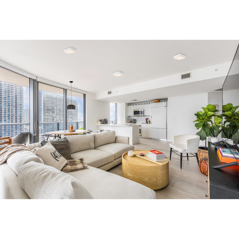Granada Small LED Flush Mount in White