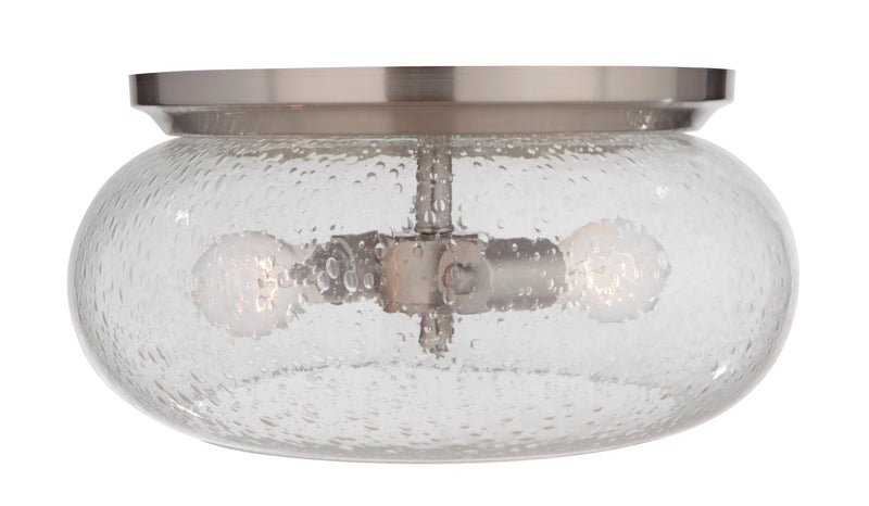 Serene 2 Light 14.5" Flushmount in Brushed Polished Nickel