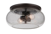 Serene 2 Light 14.5" Flushmount in Espresso