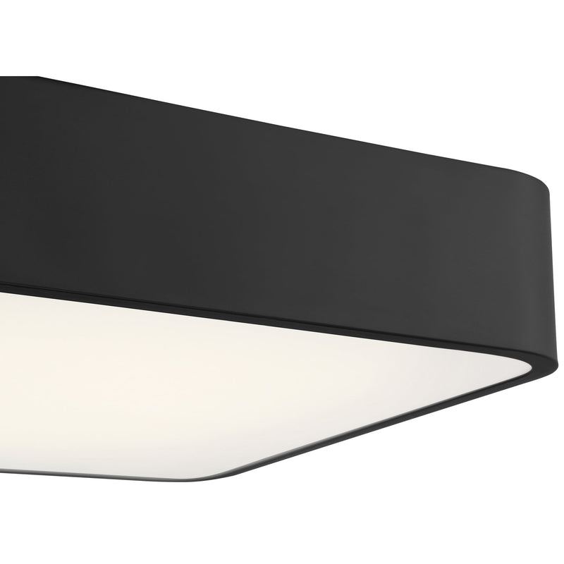 Granada Large LED Flush Mount in Black