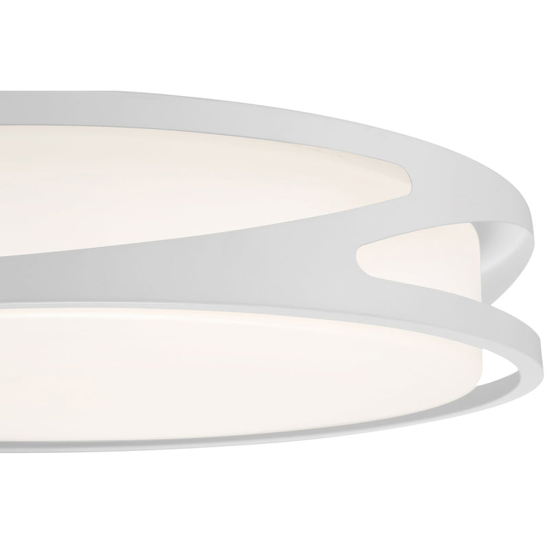 Lucia Large LED Flush Mount in White